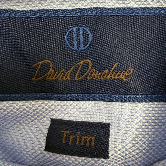NWT Men's DAVID DONAHUE Royal Oxford Dress Shirt "Trim"-Fit | Size 15 | 32/33 - Picture 7 of 9